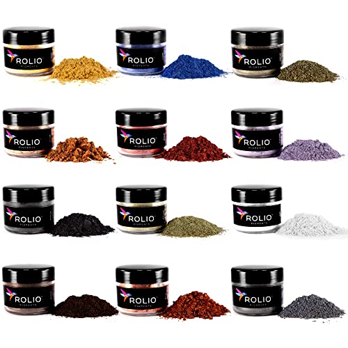 Mica Powder Color Pigment Set (12 Count)