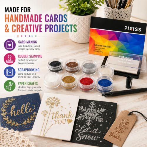 Embossing Kit with Heat Tool Bundle