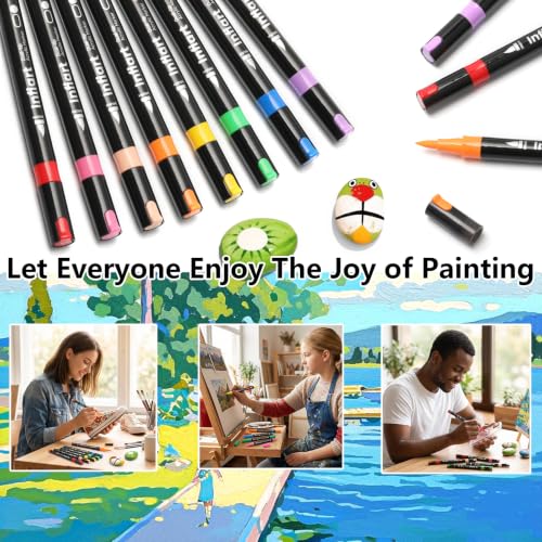Dual Tip Acrylic Paint Markers (120 Count)