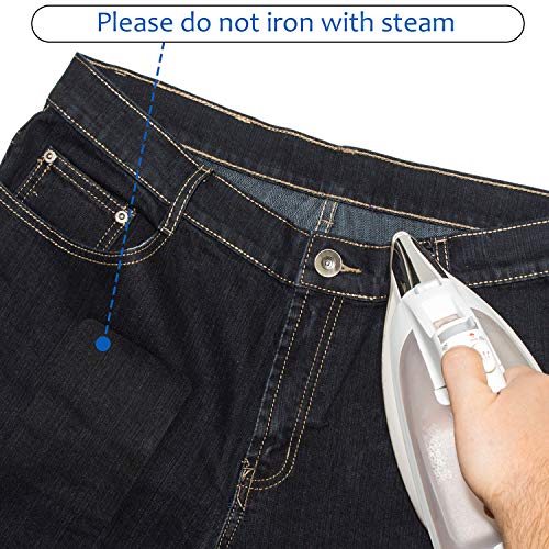 30 Pieces Iron on Patches for Clothes Pants Jean Fabric Repair Adhesive Cotton Patches Khaki Blue Green Black Repair Decorating Kit Large Size for Jackets Decorating 4.9 x 3.7 Inch (30 Count)