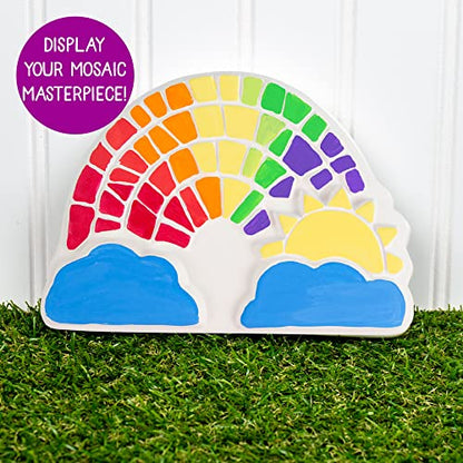 Paint Your Own Rainbow Stepping Stone Craft Kits for Kids