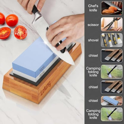 Knife Sharpening Stone Set (8 Count)