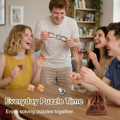 32 Pcs Brain Teaser Puzzles Set for Adults Kids (32 Count)