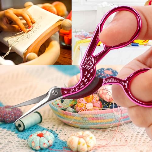 3.6" Little Bird Scissors with Artificial Leather Cover for Crafts