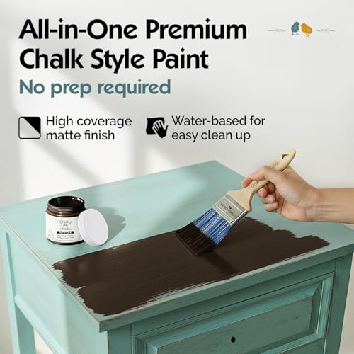 Lava Cake 8 Fl Oz Chalk Paint for Furniture All in One