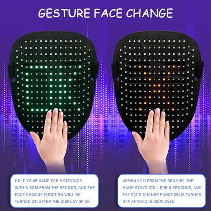 Led Mask with Gesture Sensing