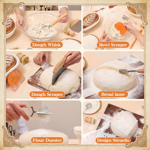Sourdough Starter Kit with Banneton Proofing Basket