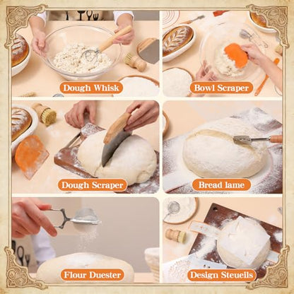 Sourdough Starter Kit with Banneton Proofing Basket