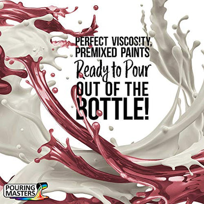 Pouring Masters Strawberry Red Metallic Pearl Ready to Pour Acrylic Pouring Paint (8 Fl Oz)