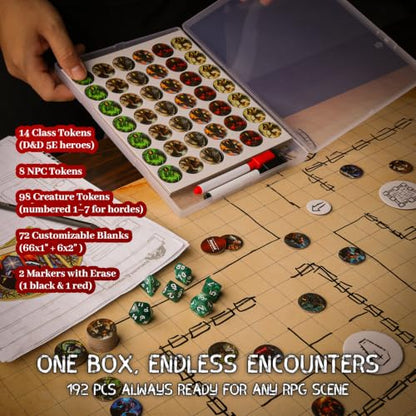 RPG Dry Erase Token Set (192 Count)
