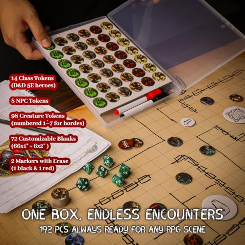 RPG Dry Erase Token Set (192 Count)