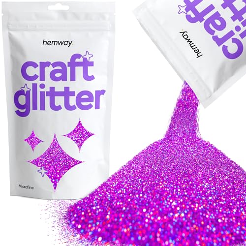 Craft Glitter Purple Holographic 100g Microfine Glitter (100 Gram)