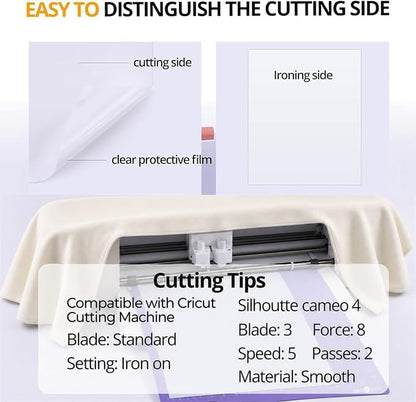 White Heat Transfer Vinyl Bundle (10 Count)