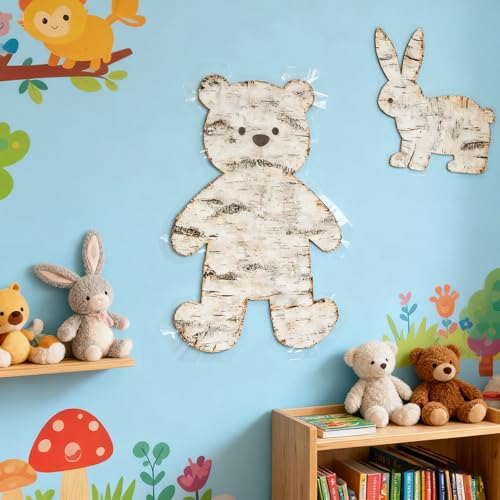 Artificial Birch Bark 3D Realistic Texture 78.7in*19.7in（10.8 Sq.ft）Silicone Material Faux Tree Bark Nature