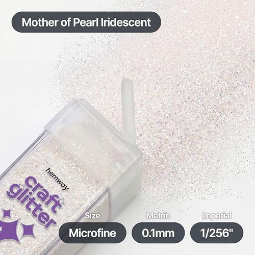 Craft Glitter Shaker Mother of Pearl Iridescent 110g Microfine (4.6 Ounce)