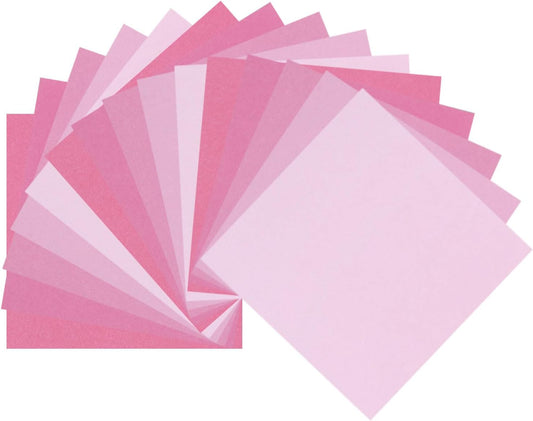 DMiotech 50 Sheets 6x6 Inch Origami Paper Large, 7 Colors Pink Square Origami Paper Easy Fold Double Sided Colored Paper for DIY Arts and Crafts - Crafty Corner