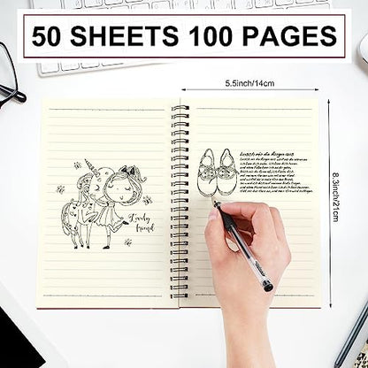 18 Pcs Spiral Notebooks
