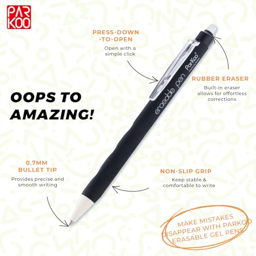 Erasable Gel Pens Clicker (12 Count)