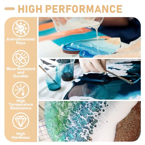 Epoxy Resin Kit 1.1Gallon (140.8 Fl Oz)