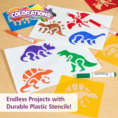 Washable Plastic Dinosaur Stencils