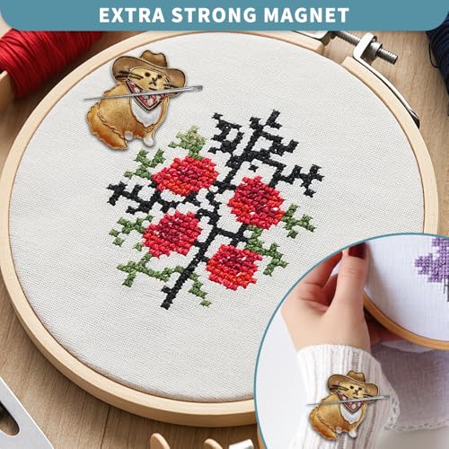 Magnetic Needle Minder Magnet Embroidery Accessories and Supplies Embroidery Needle Holder Cross Stitch Holder Needlework Supplies