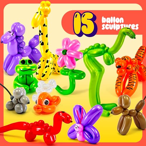 Balloon Animal Twisting Kit with Pump for Kids