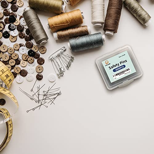 1000 Pcs Assorted Safety Pins (1000 Count)