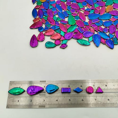 500g 1.1lb Random Color Irregular Ceramics Mosaic Tiles (16 Ounce)