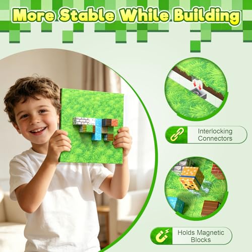 8PCS Magnetic Blocks Base Plates for Kids