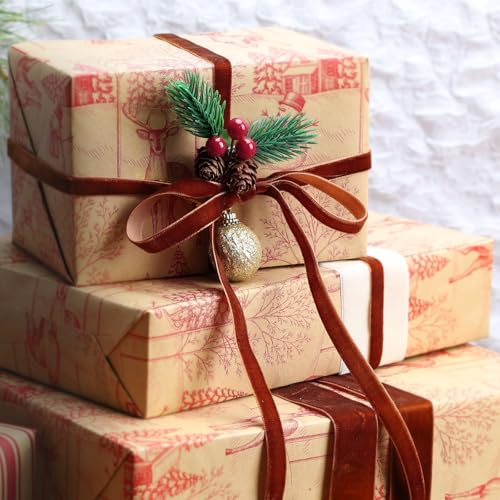Brown Thin Velvet Ribbon