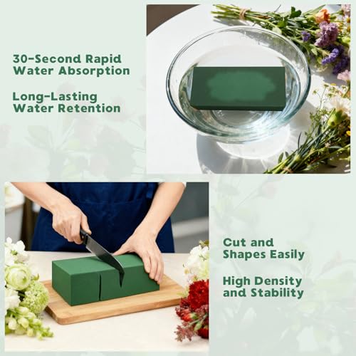 Wet Dry Green Floral Foam for Flower Arrangements 7.8"