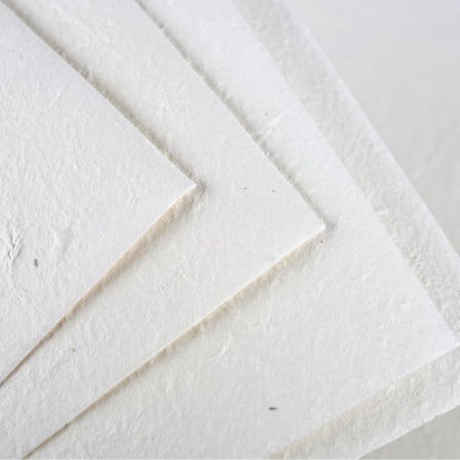 A4 Handmade Textured Paper, 10 Sheets Thick Ivory Dongba Papers for DIY Journals, Wedding Invitations, Crafts Arts, Card Making, Printer