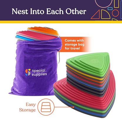 10 Stepping Stones for Kids Indoor and Outdoor Balance Blocks Promote Coordination