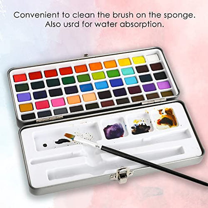 50 Color Watercolor Paint Set with Brush Pens (12.5 Ounce)