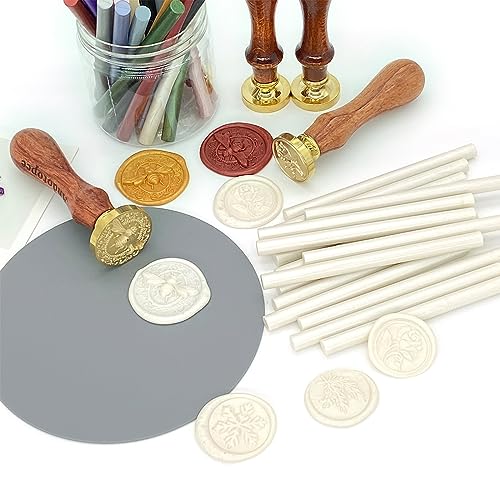 52pcs Pearl White Sealing Wax Sticks for Glue Gun