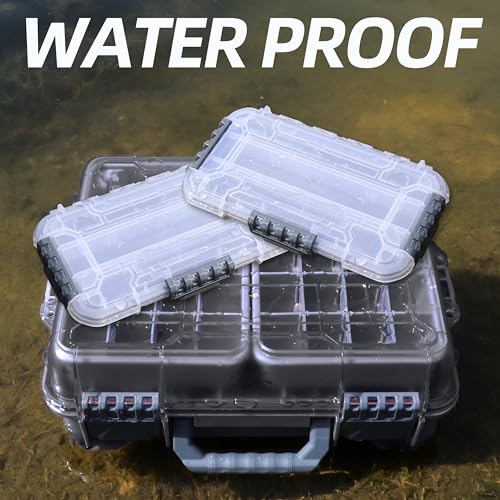 Universal Fishing Tackle Box with Two Small Tackle Tray