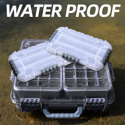 Universal Fishing Tackle Box with Two Small Tackle Tray