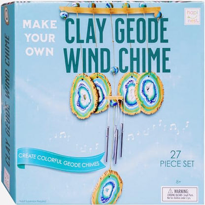 Make Your Own Clay Geode Wind Chime Craft Kit for Kids Girls Teens