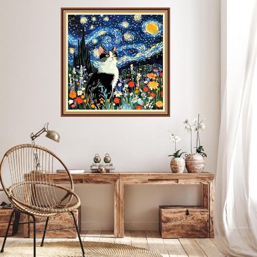 Stamped Cross Stitch Kits for Beginner Embroidery Kits for Beginners Adults DIY 11CT Cross Stitch Patterns Needlepoint Kits Crossstitching Kits