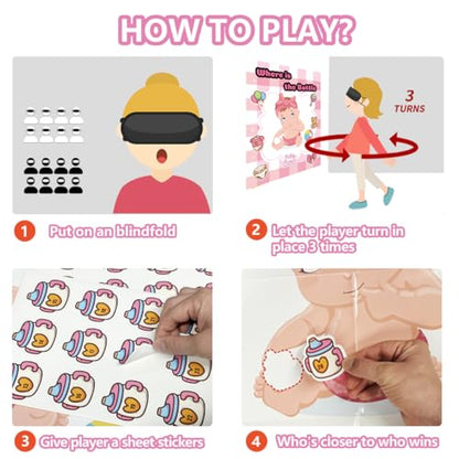 Pin The Pacifier on The Baby Game