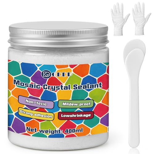 400g White Crystal Mosaic Grout (14.1 Ounce)