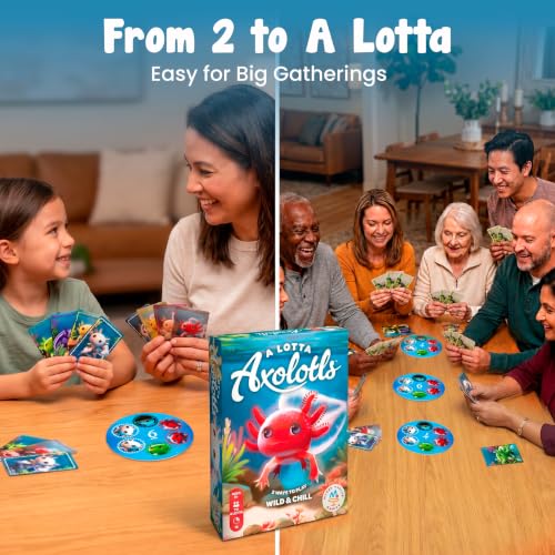 A Lotta Axolotls Family Card Game
