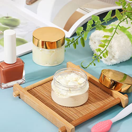 12 Pack 6 oz Plastic Container Jars with Lids Round Clear Travel Cosmetic Container Slime Jars for Toiletries (12 Count)