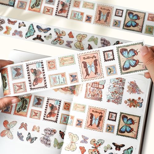 Stamped Wings Washi Tape Sticker Set (16.4 Foot)