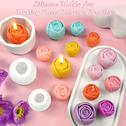 Rose Candle Mold (2 Count)