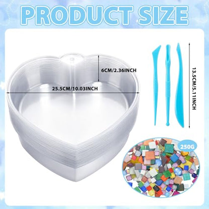 24 Pcs Stepping Stone Kit Includes Concrete Mold (24 Count)