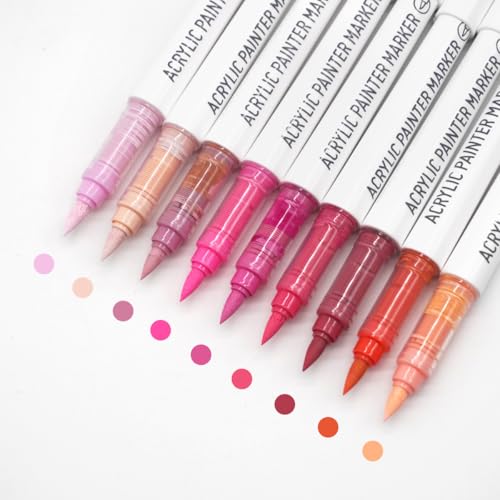 Water Based Acrylic Paint Markers (9 Count)