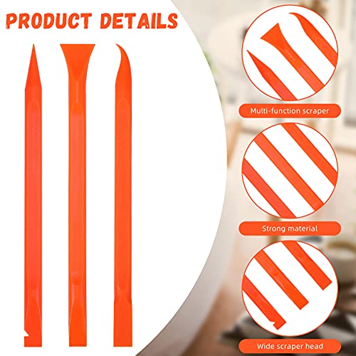 18 Pcs Carbon Fiber Plastic Scrapers Cleaning Tool Non (18 Count)