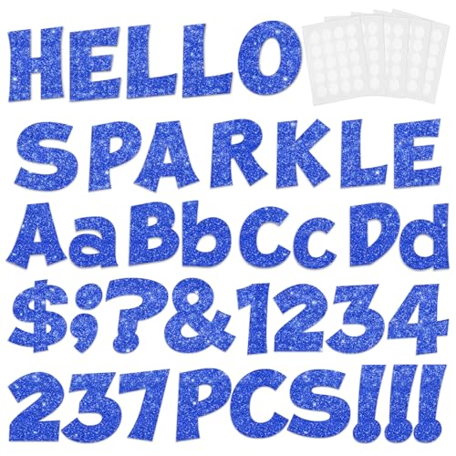 237 Pcs Glitter Bulletin Board Letters