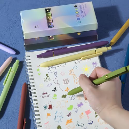 Colored Pens 12 Pcs Colorful Pens Fine Point Smooth Writing Pen (12 Count)